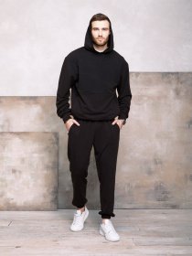 Спортивний костюм ISSA Plus модель GN-418_черный Фото