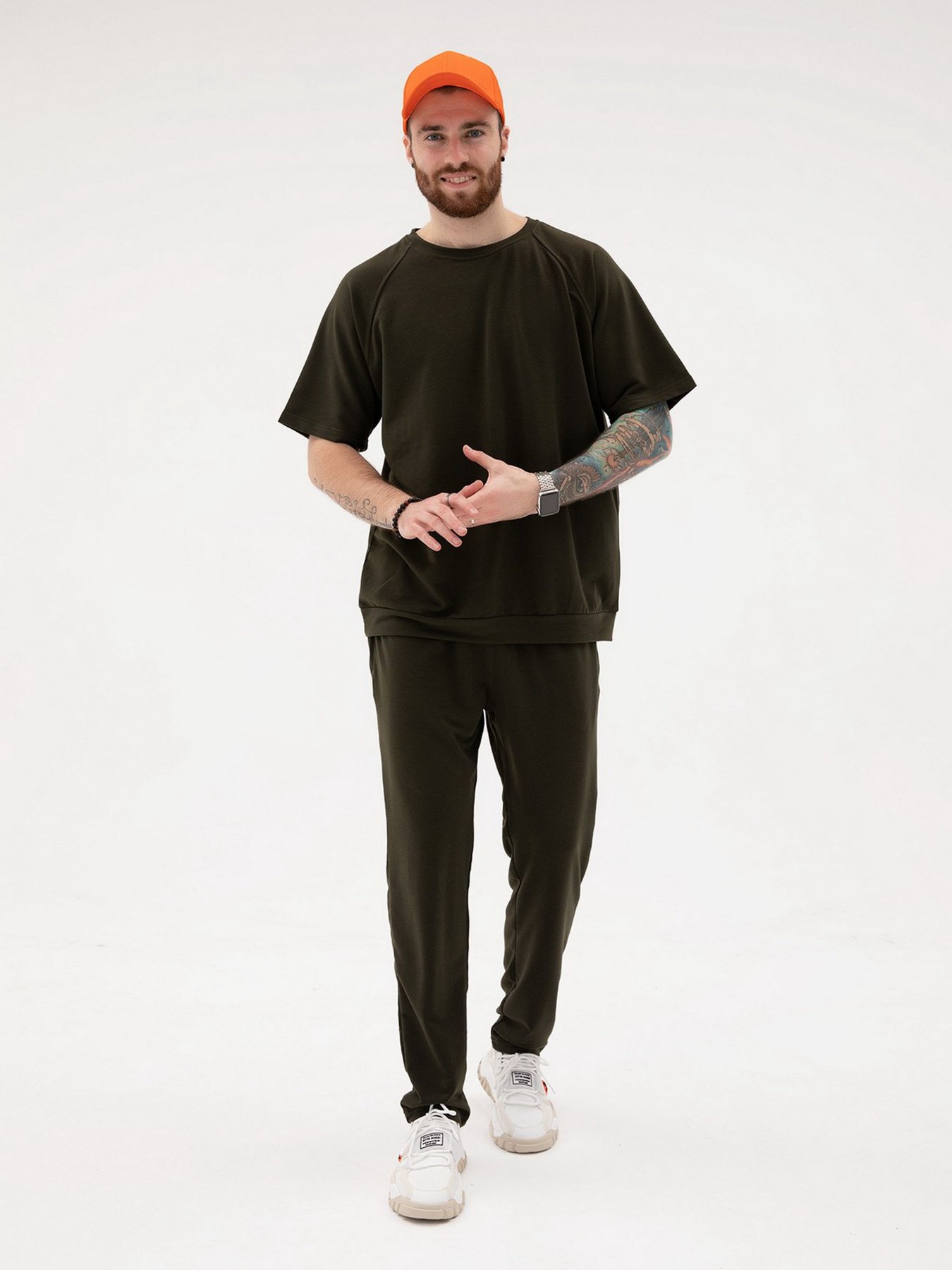 Спортивний комплект ISSA Plus модель GN-426_хаки Спортивний комплект ISSA Plus модель GN-426_хаки Фото