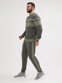 Спортивний костюм ISSA Plus модель GN-428_оливковый Фото