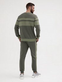 Спортивний костюм ISSA Plus модель GN-428_оливковый Фото