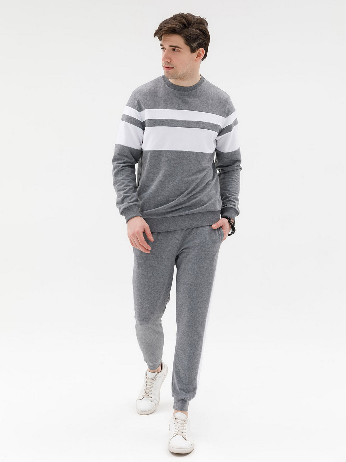 Спортивный костюм ISSA Plus модель GN-428_серый Фото