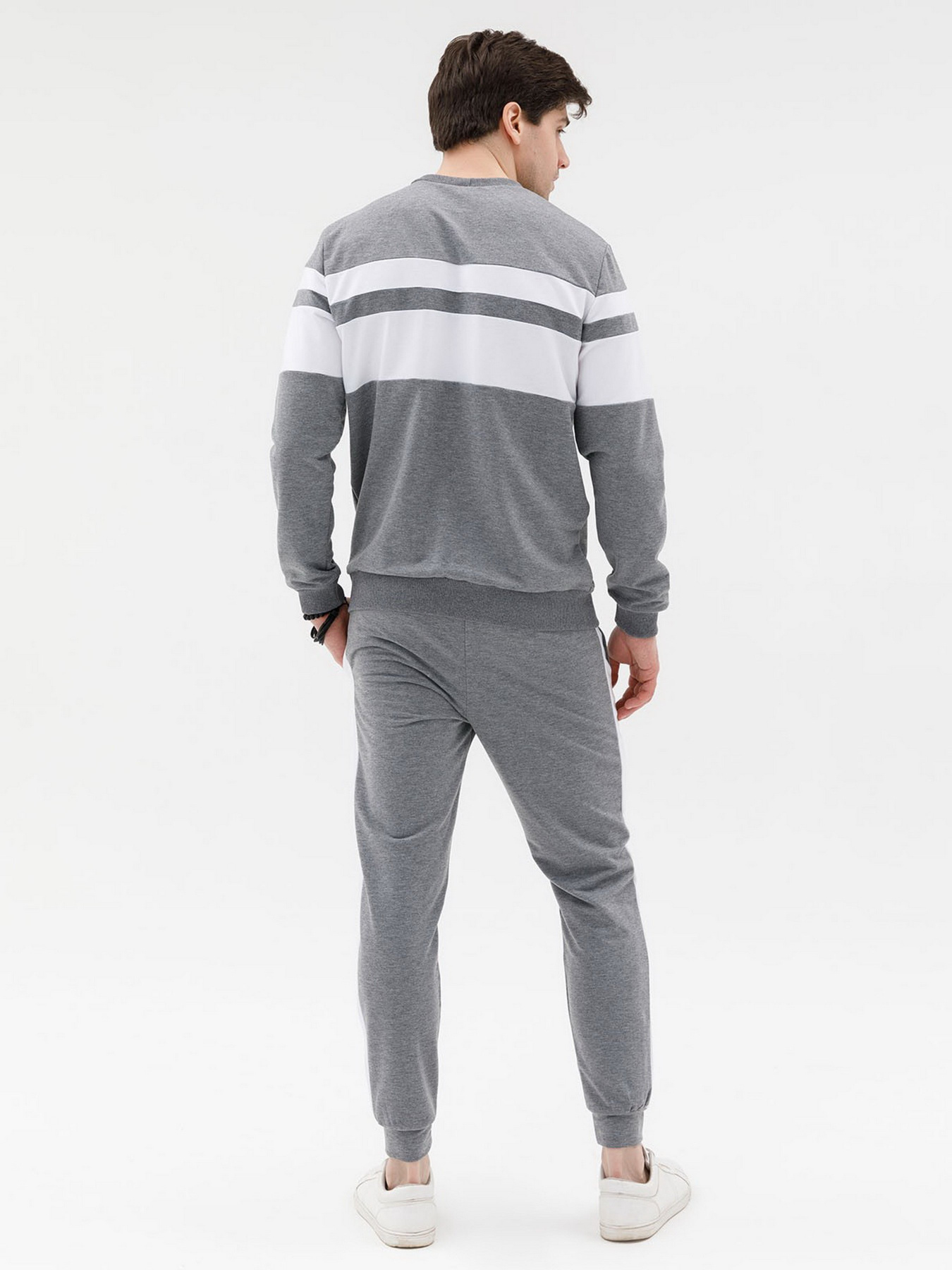 Спортивний костюм ISSA Plus модель GN-428_серый Фото