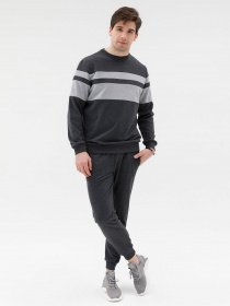 Спортивный костюм ISSA Plus модель GN-428_темно-серый Фото