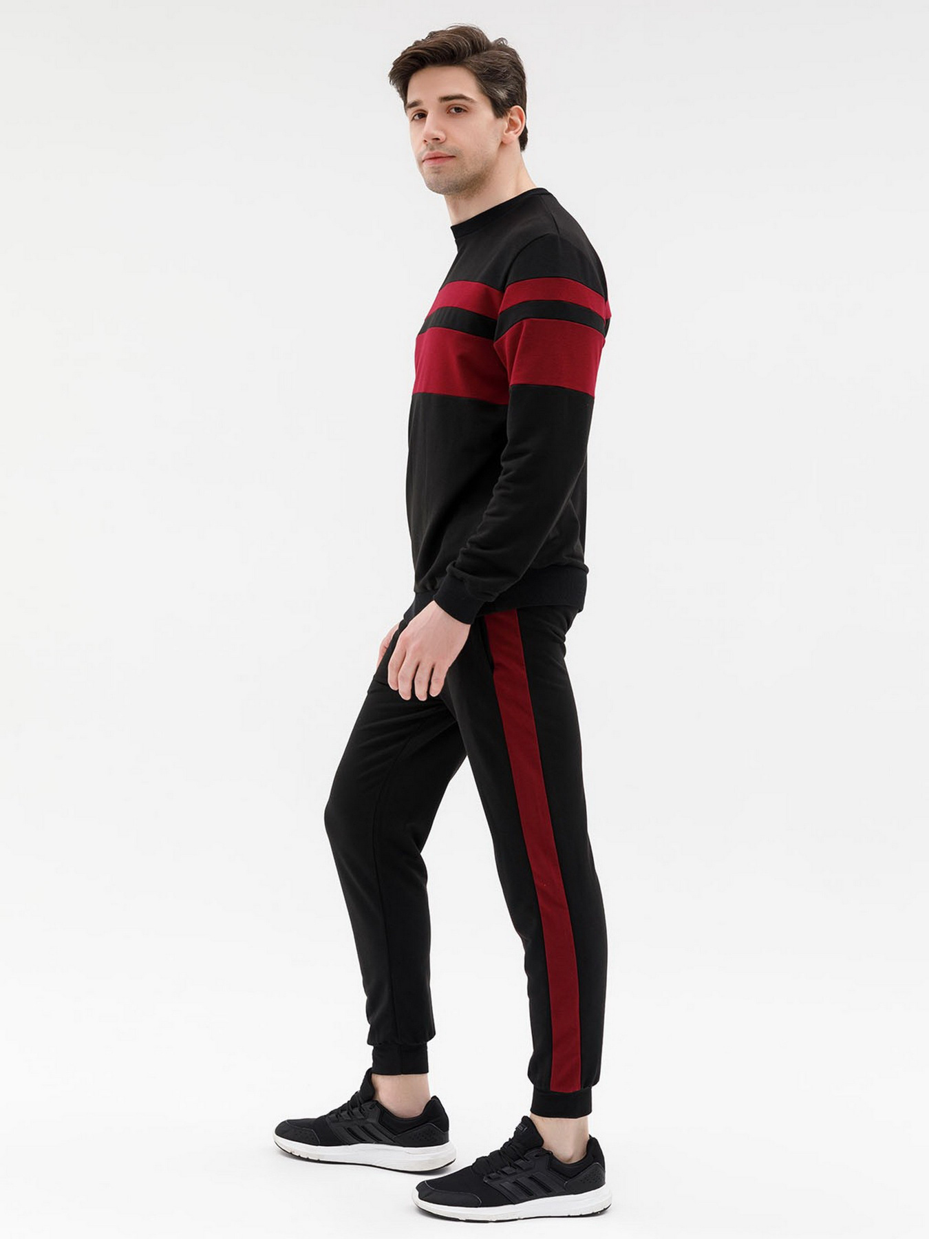 Спортивный костюм ISSA Plus модель GN-428_черный Фото