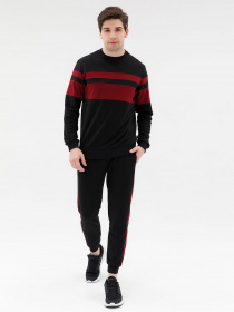 Спортивный костюм ISSA Plus модель GN-428_черный Фото