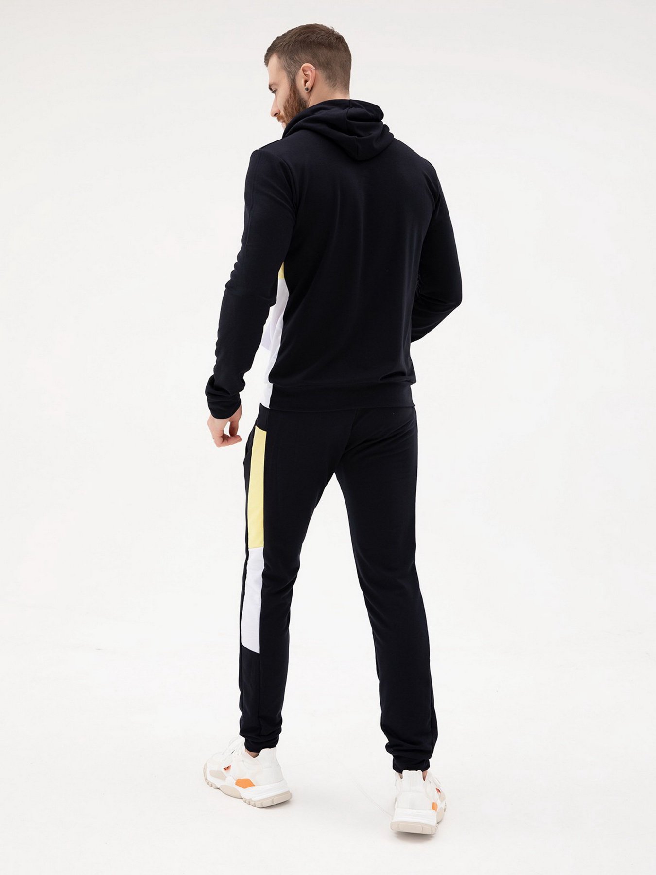 Спортивний костюм ISSA Plus модель SG-16_темно-синий/желтый Фото