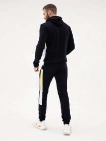 Спортивний костюм ISSA Plus модель SG-16_темно-синий/желтый Фото