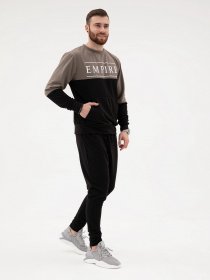 Спортивный костюм ISSA Plus модель SG-19_черный/хаки Фото