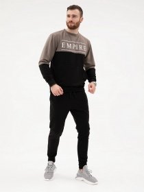 Спортивный костюм ISSA Plus модель SG-19_черный/хаки Фото