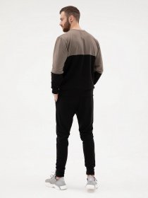 Спортивный костюм ISSA Plus модель SG-19_черный/хаки Фото