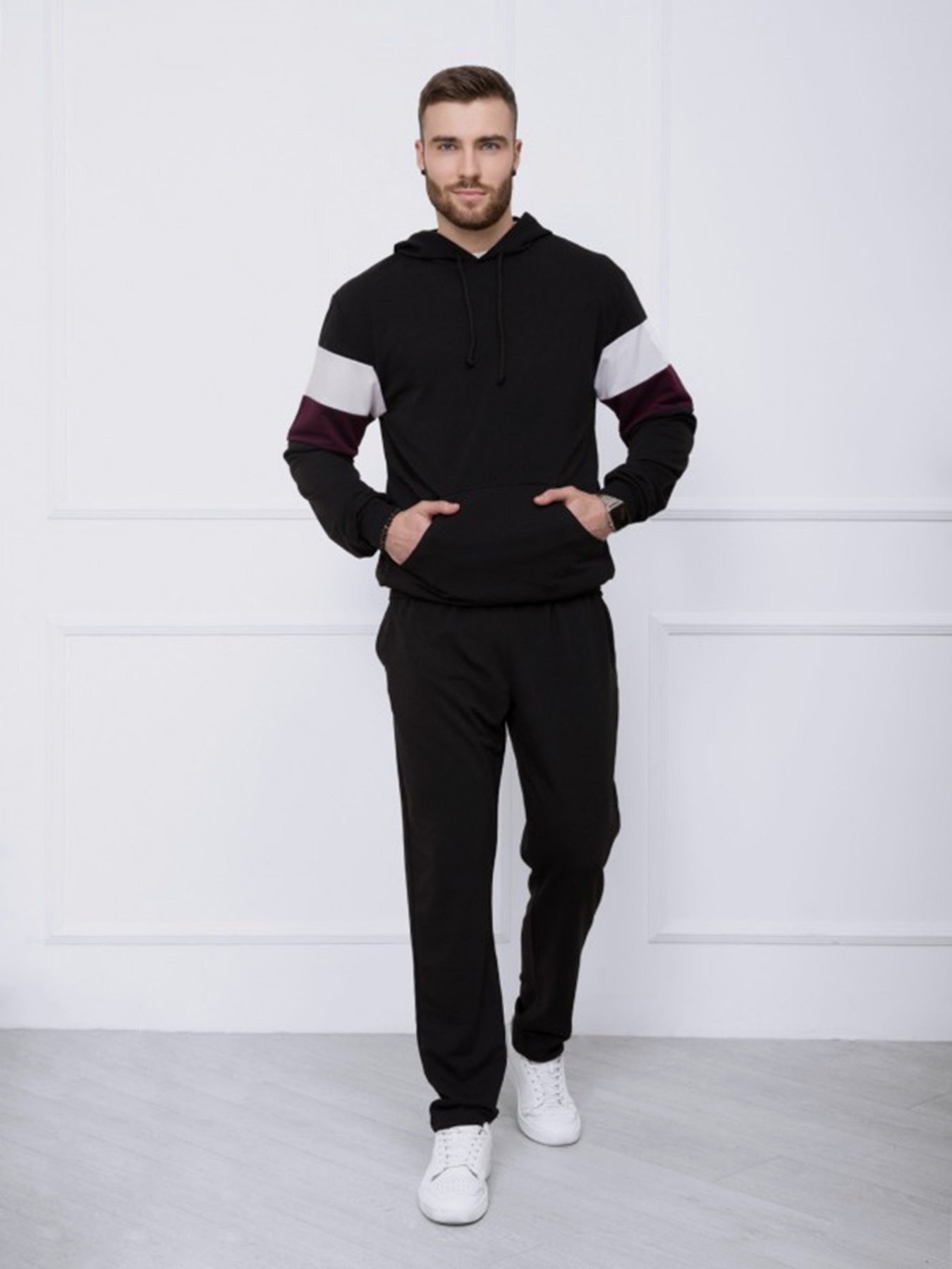 Спортивний костюм ISSA Plus модель GN-415_черный Фото