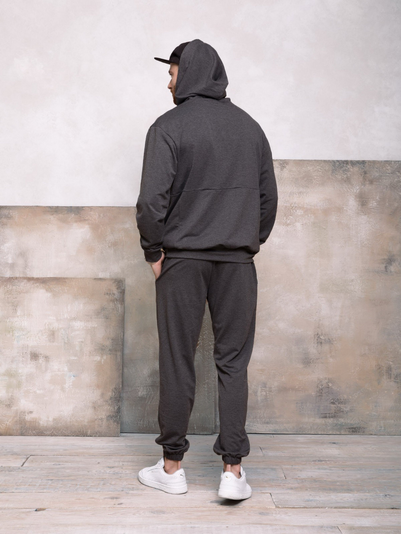 Спортивный костюм ISSA Plus модель GN-418_темно-серый Фото