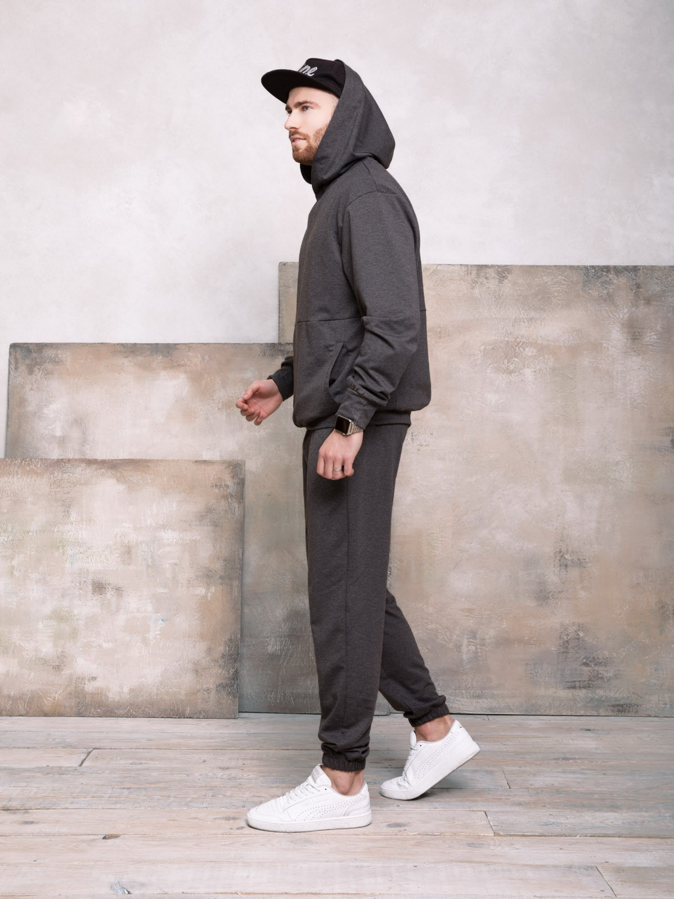 Спортивный костюм ISSA Plus модель GN-418_темно-серый Фото