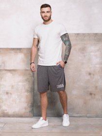 Шорты ISSA Plus модель GN3-06_серый Фото