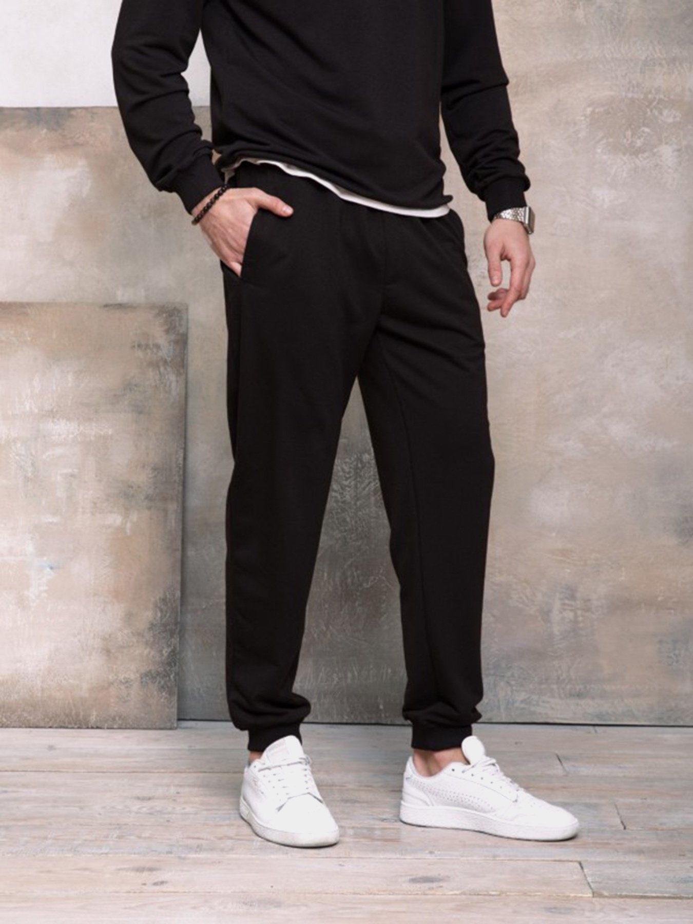 Штаны спортивные ISSA Plus модель GN-406_черный Фото