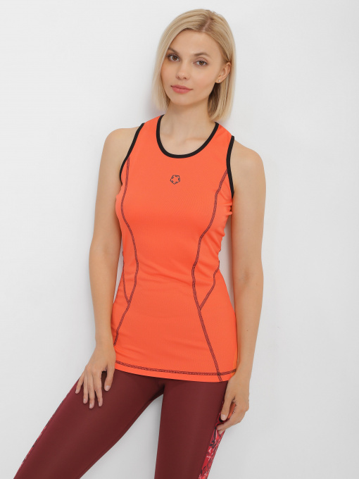 Майка спортивная Gregster модель 12187_помаранчевий з чорним Фото