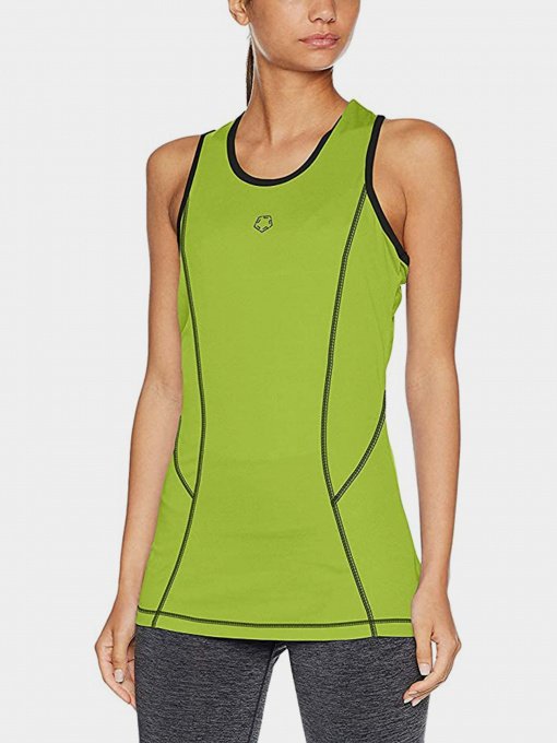 Майка спортивна Gregster модель 12187_салатовий з чорним Фото