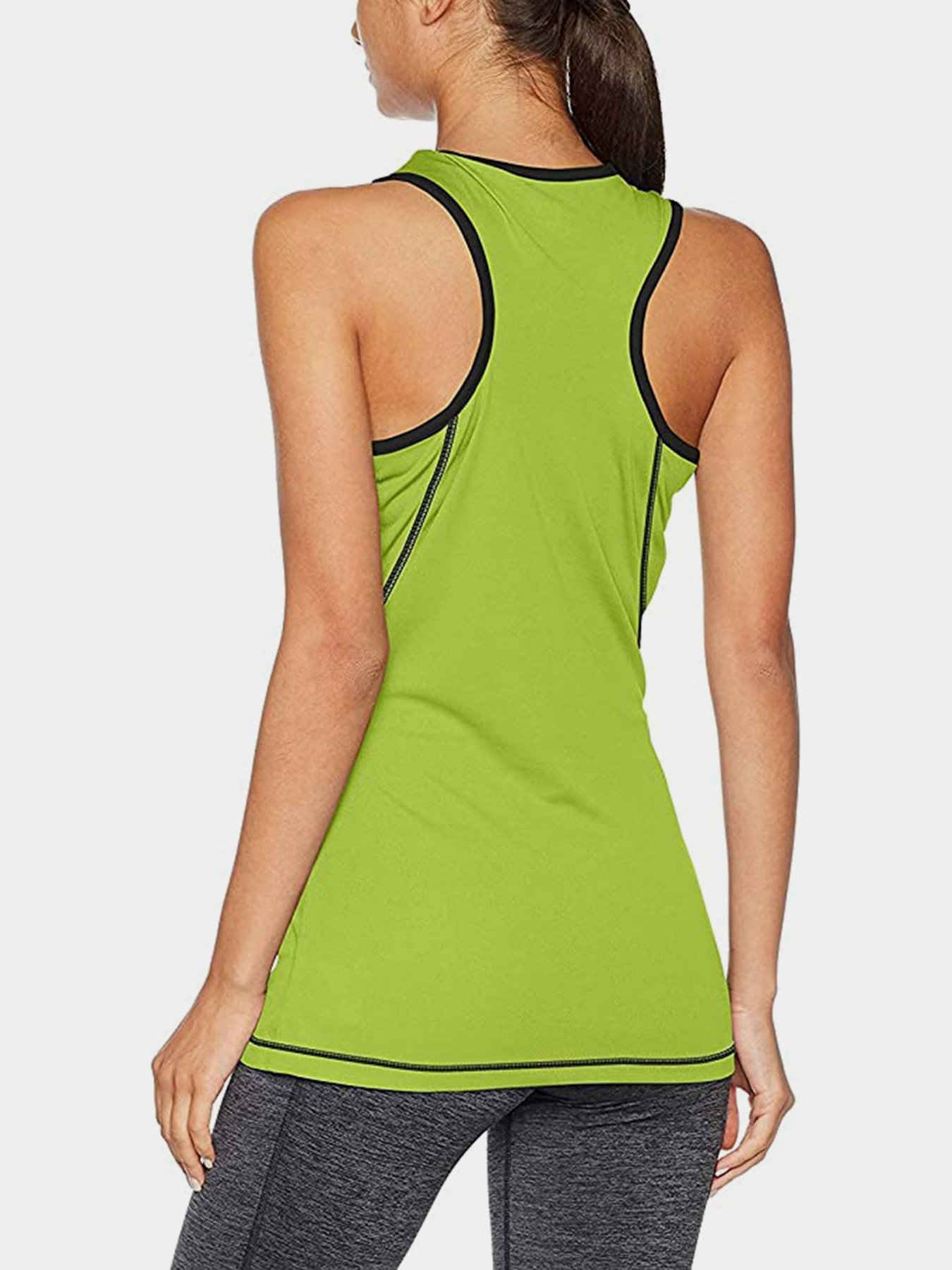 Спортивная майка Gregster модель 12187_салатовий з чорним Фото