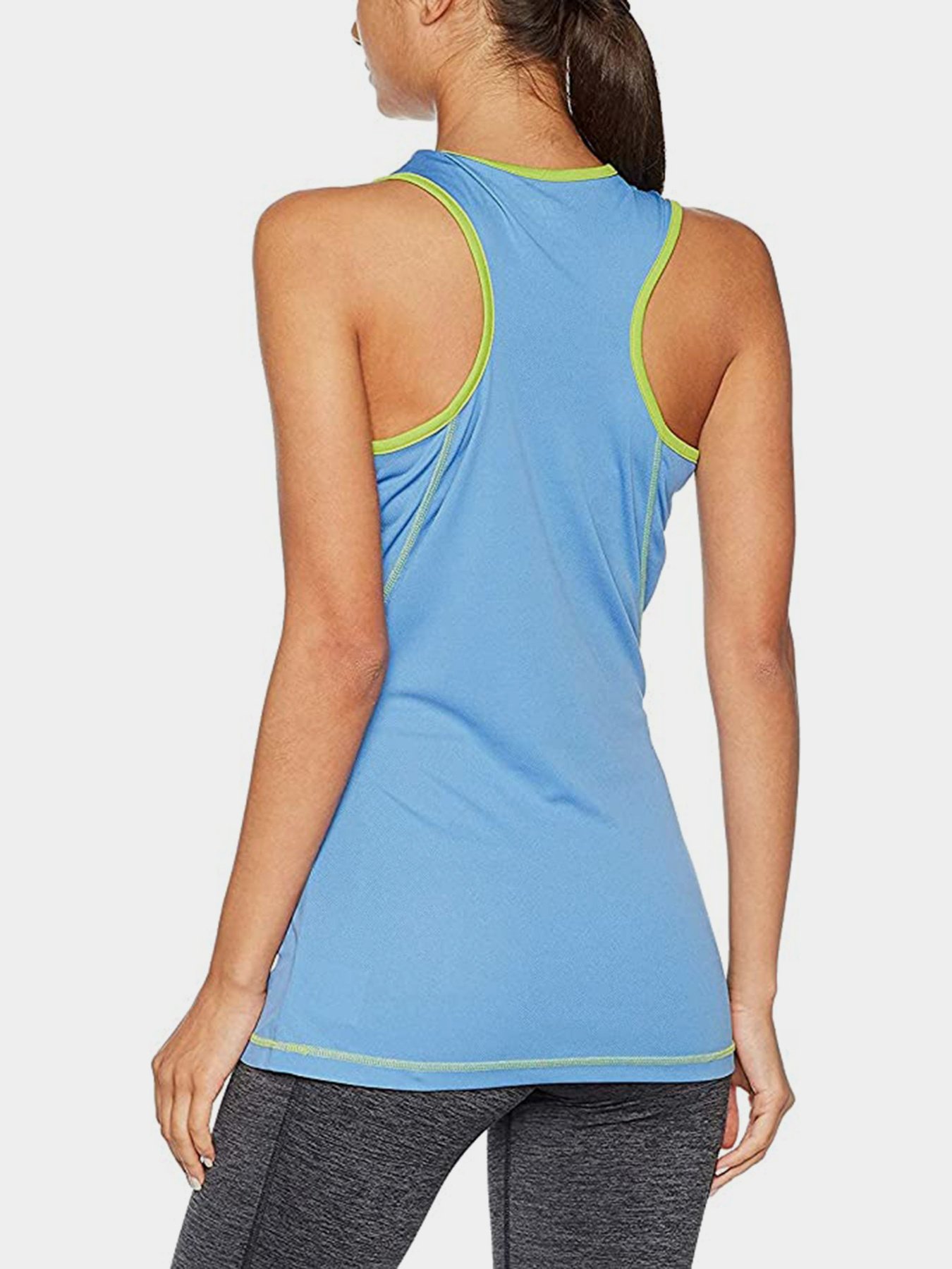 Майка спортивная Gregster модель 12187_синій з салатовим Фото