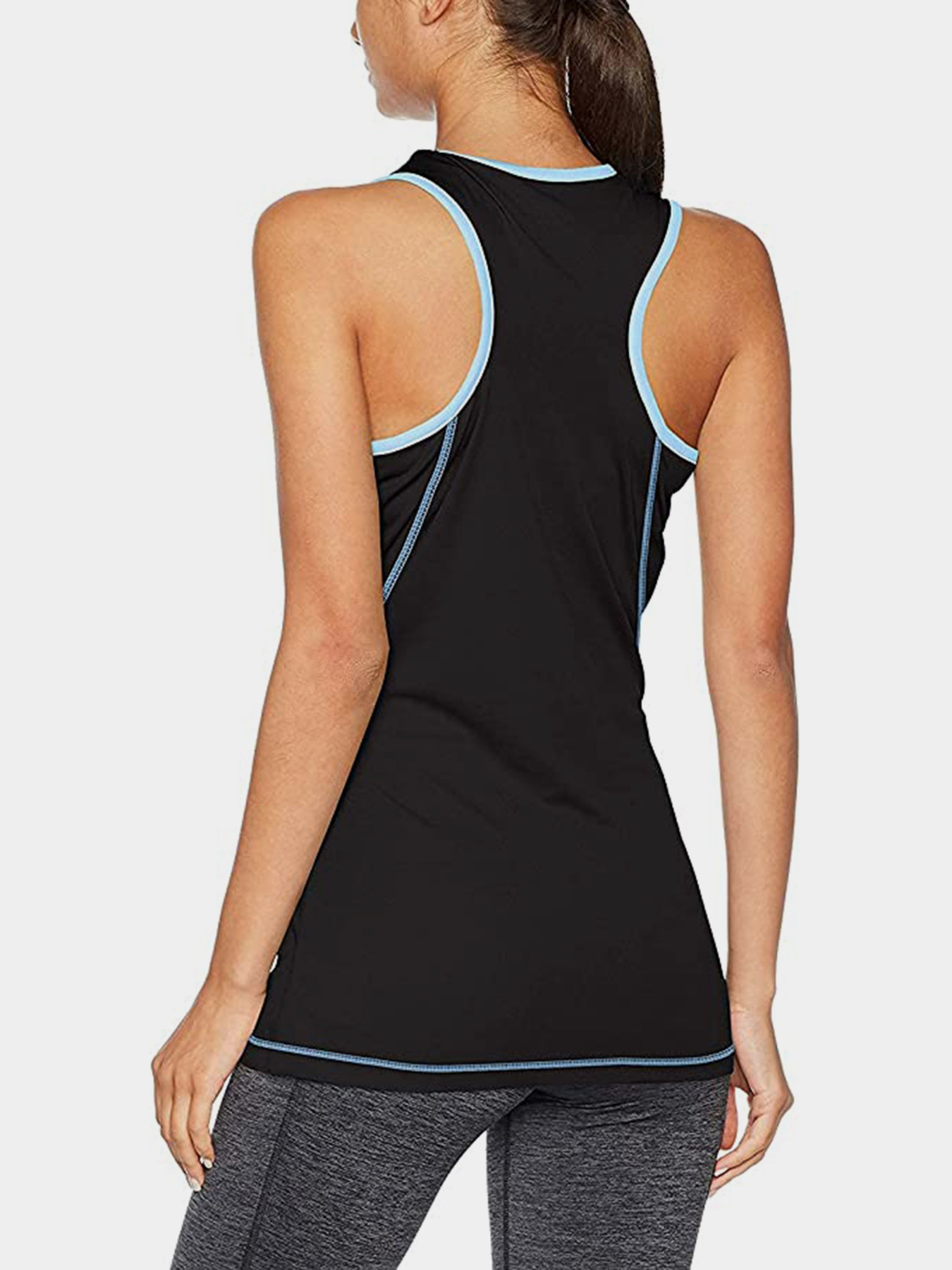 Майка спортивная Gregster модель 12187_чорний з синім Фото