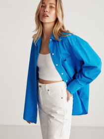 Сорочка повсякденна Grimelange Susan модель SUSAN01042023/Blue Сорочка повсякденна Grimelange Susan модель SUSAN01042023/Blue Фото