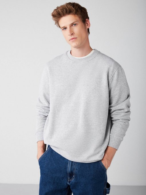 Світшот Grimelange Travis модель TRAVIS11032021/Greymelange Світшот Grimelange Travis модель TRAVIS11032021/Greymelange Фото