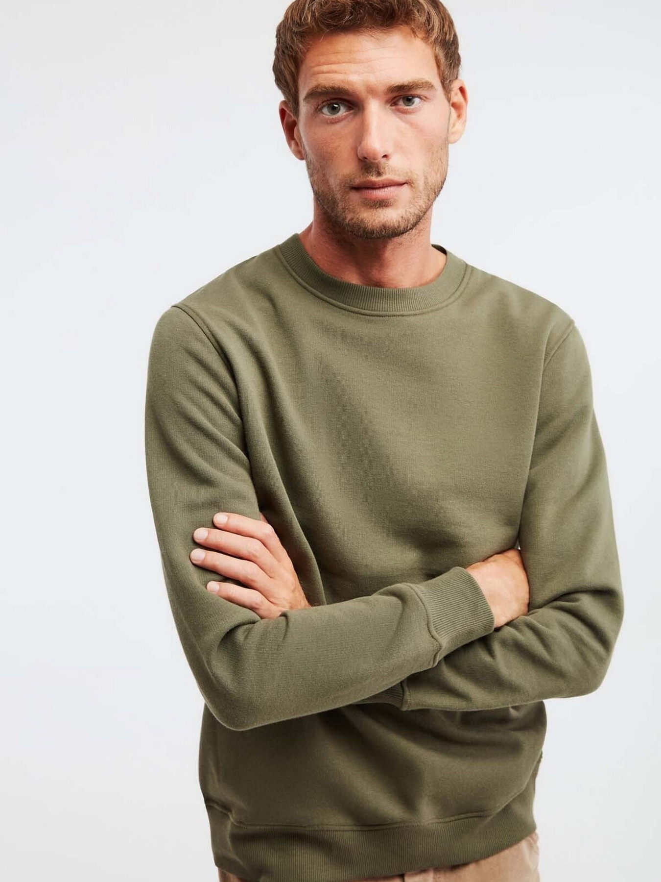 Свитшот Grimelange Travis модель TRAVIS11032021/Khaki Фото