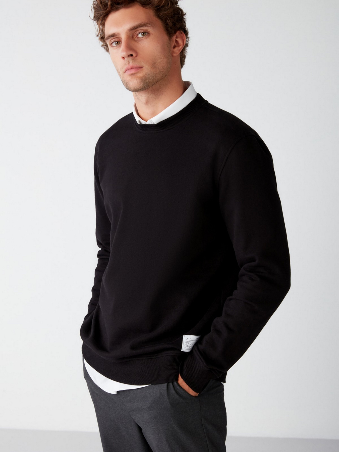 Світшот Grimelange Travis Модель TRAVIS25062020/Black Фото