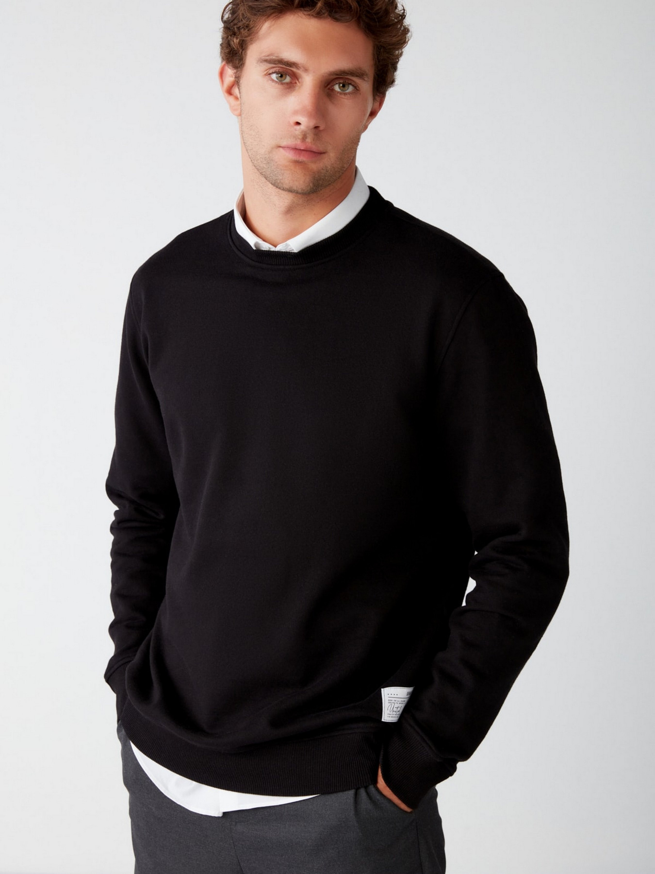 Світшот Grimelange Travis Модель TRAVIS25062020/Black Фото