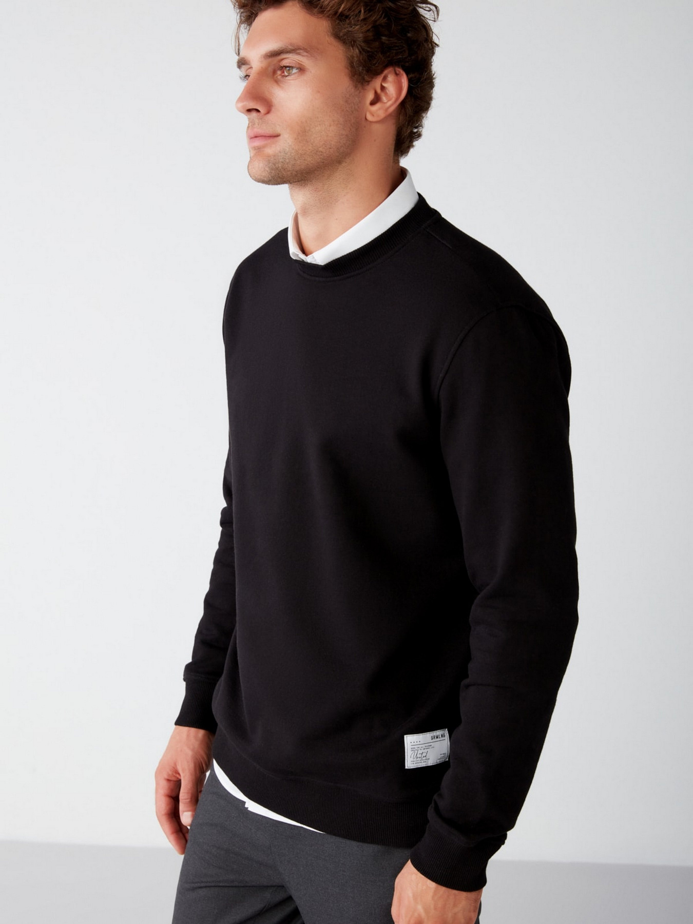 Свитшот Grimelange Travis модель TRAVIS25062020/Black Фото