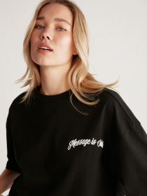 Футболка Grimelange Carissa модель CARISSA01042023/Black Фото