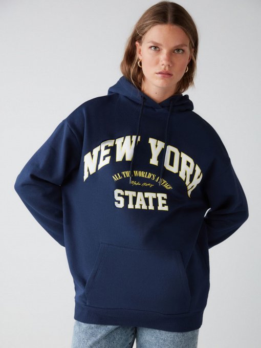 Худи Grimelange Alina модель ALINA01092022/Navy Blue Фото