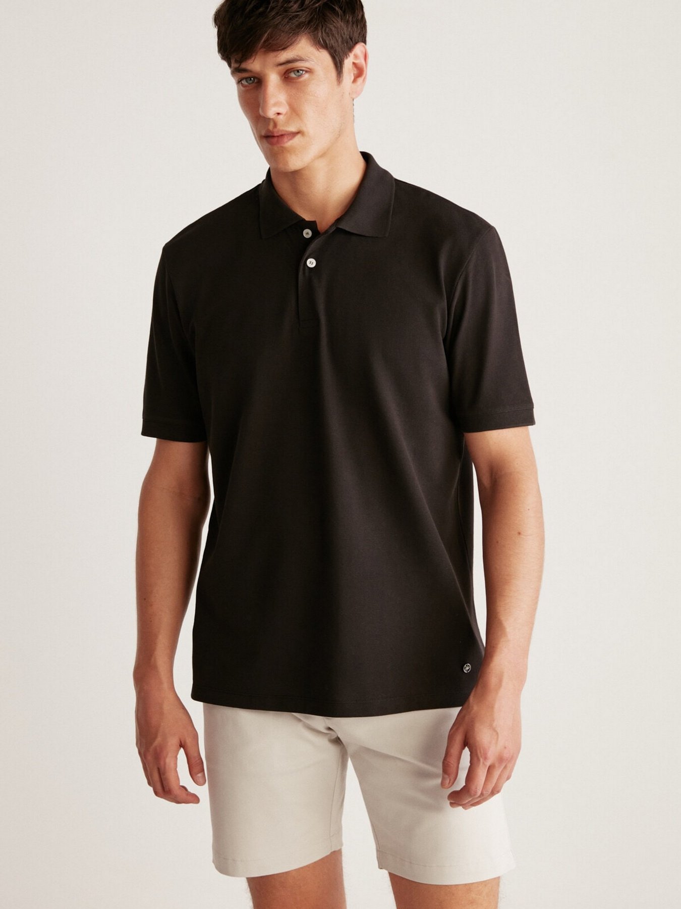 Поло Grimelange Chris модель CHRIS01042023/Black Фото