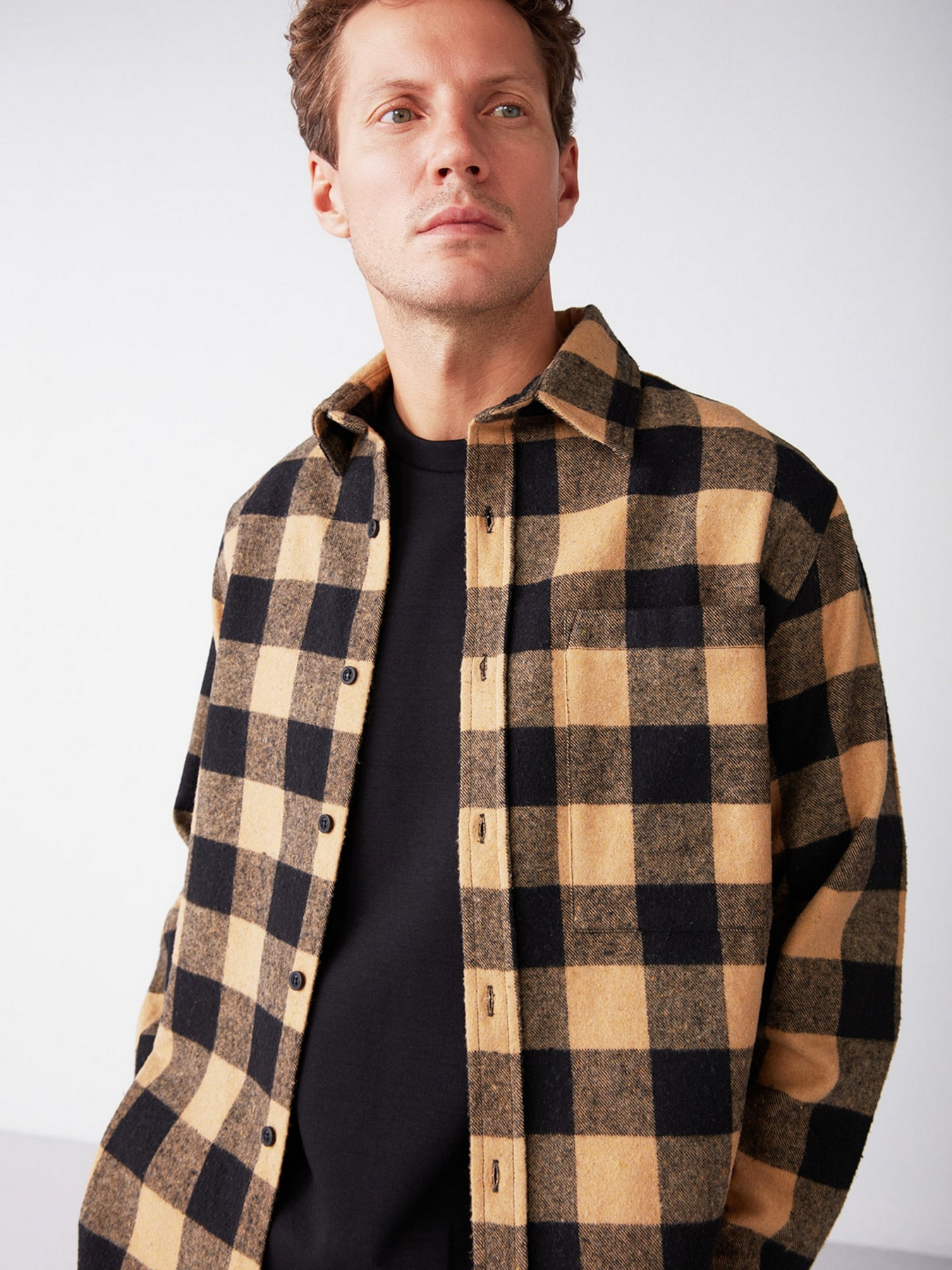 Рубашка Grimelange Cullen модель CULLEN13092020/Beige Фото