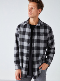 Рубашка Grimelange Cullen модель CULLEN13092020/Grey Фото