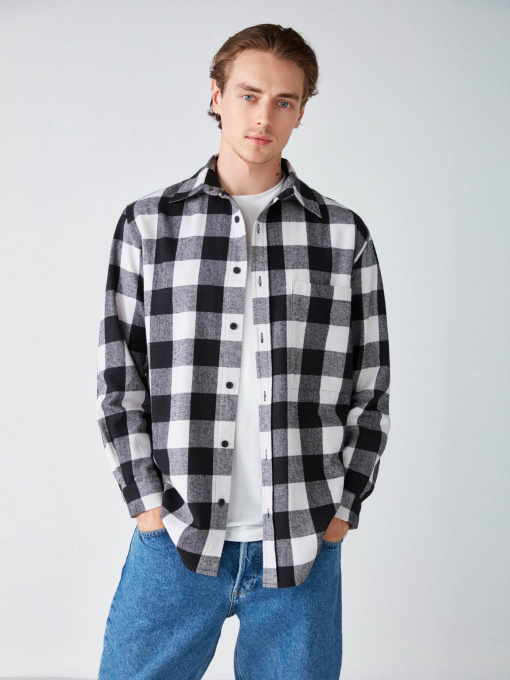 Сорочка повсякденна Grimelange Cullen модель CULLEN13092020/White Фото