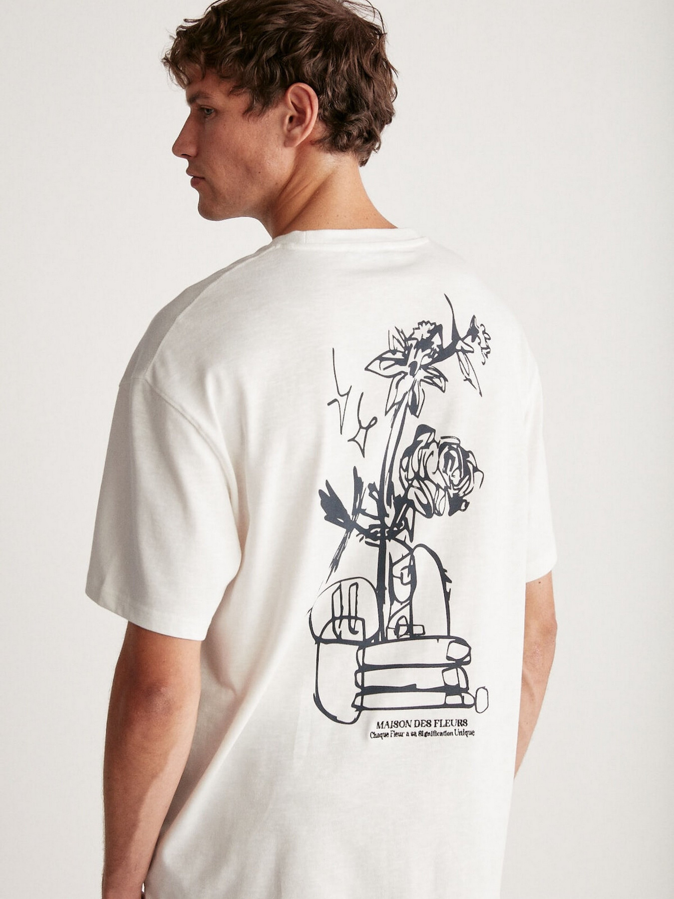 Футболка Grimelange Alonzo модель ALONZO01042023/Ecru Фото