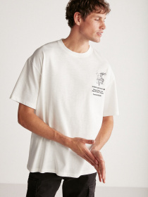 Футболка Grimelange Alonzo модель ALONZO01042023/Ecru Фото