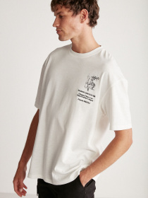 Футболка Grimelange Alonzo модель ALONZO01042023/Ecru Футболка Grimelange Alonzo модель ALONZO01042023/Ecru Фото