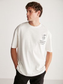 Футболка Grimelange Alonzo модель ALONZO01042023/Ecru Футболка Grimelange Alonzo модель ALONZO01042023/Ecru Фото