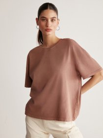 Футболка Grimelange Eliza модель ELIZA01042023/Brown Фото