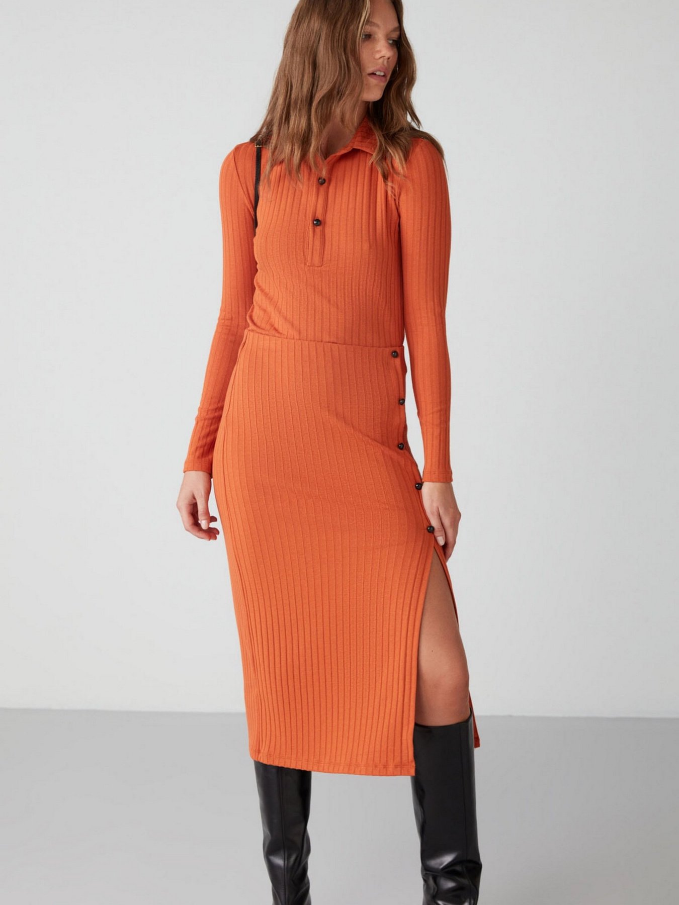 Повсякденний костюм Grimelange Eva модель EVA01092022/Brick Color Фото