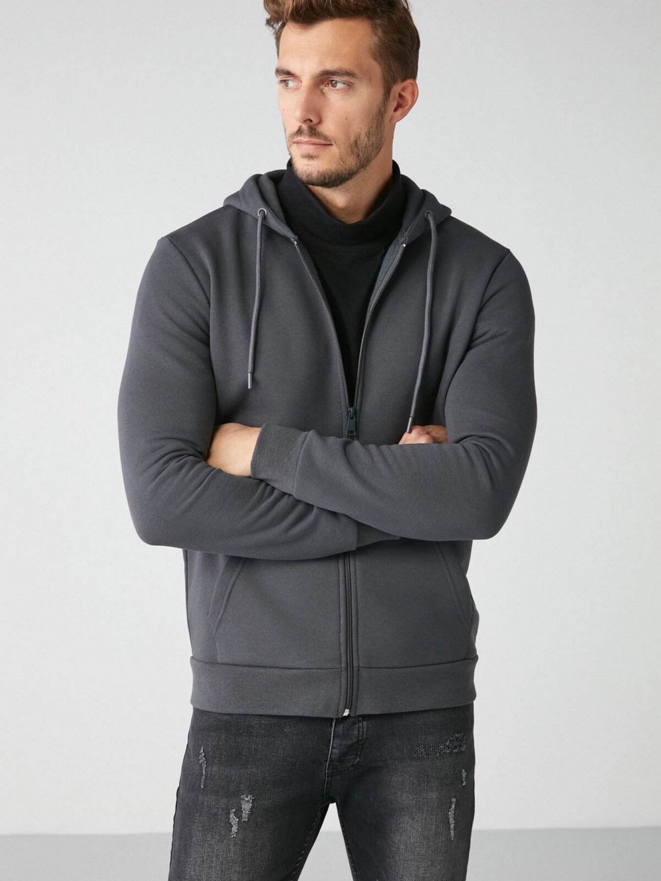 Кофта Grimelange Insider модель INSIDER01092022/Dark Grey Фото