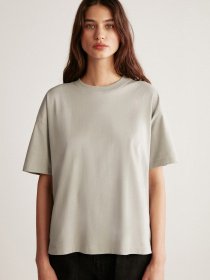 Футболка Grimelange Jemmy модель JEMMY01042023/Light Grey Фото