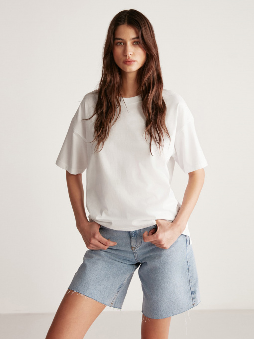 Футболка Grimelange Jemmy модель JEMMY01042023/White Фото