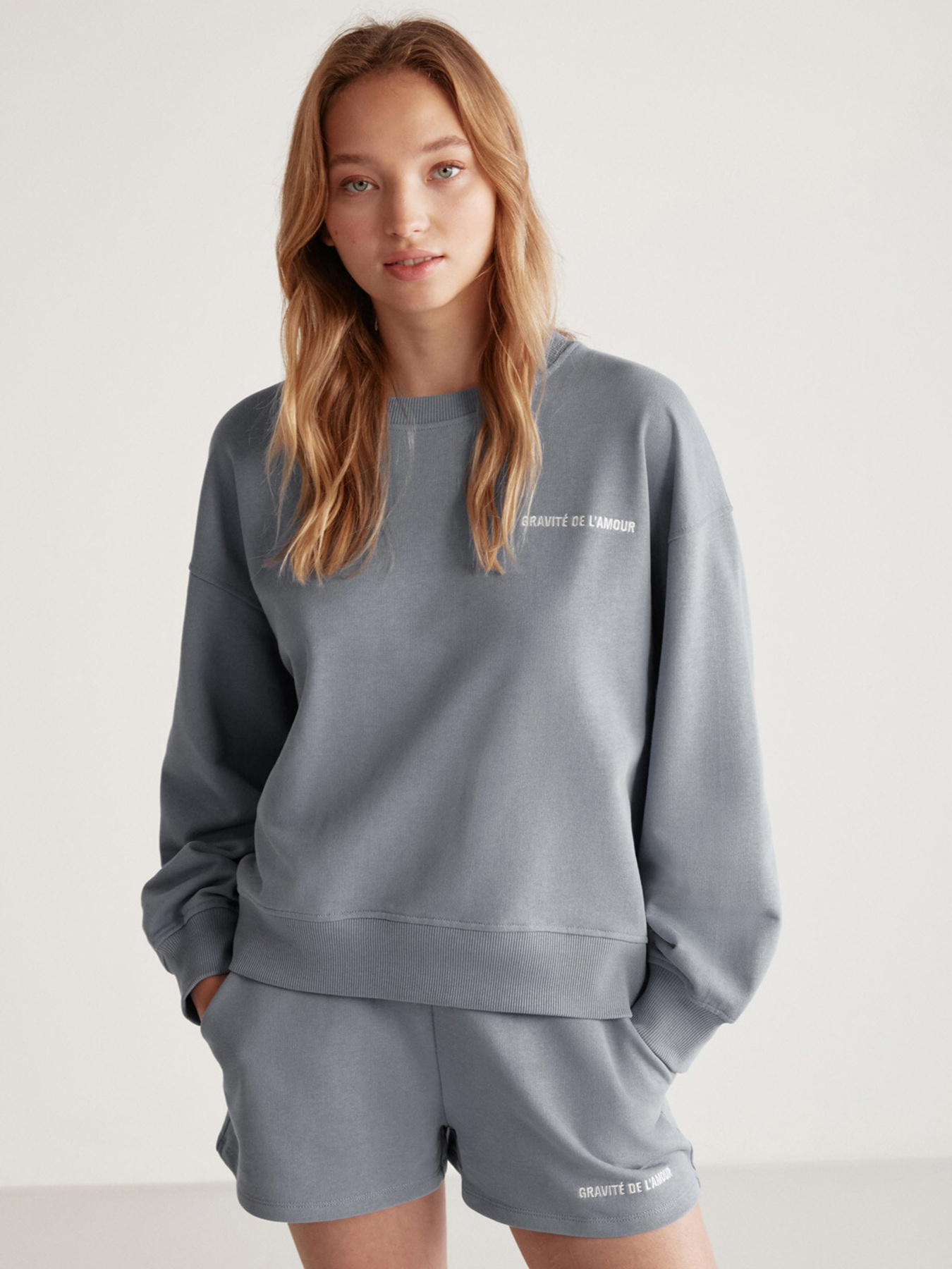 Світшот Grimelange Jennifer модель JENNIFER01042023/Grey Фото