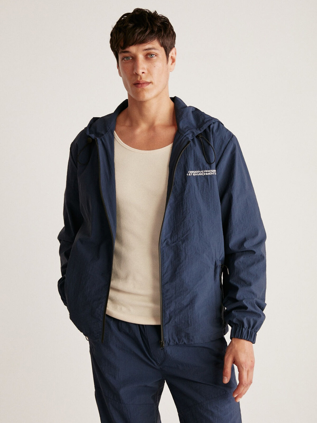 Вітровка Grimelange Anderson модель ANDERSON01042023/Navy Blue Фото