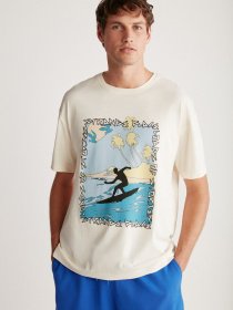 Футболка Grimelange Jerome модель JEROME01042023/Vanilla Фото