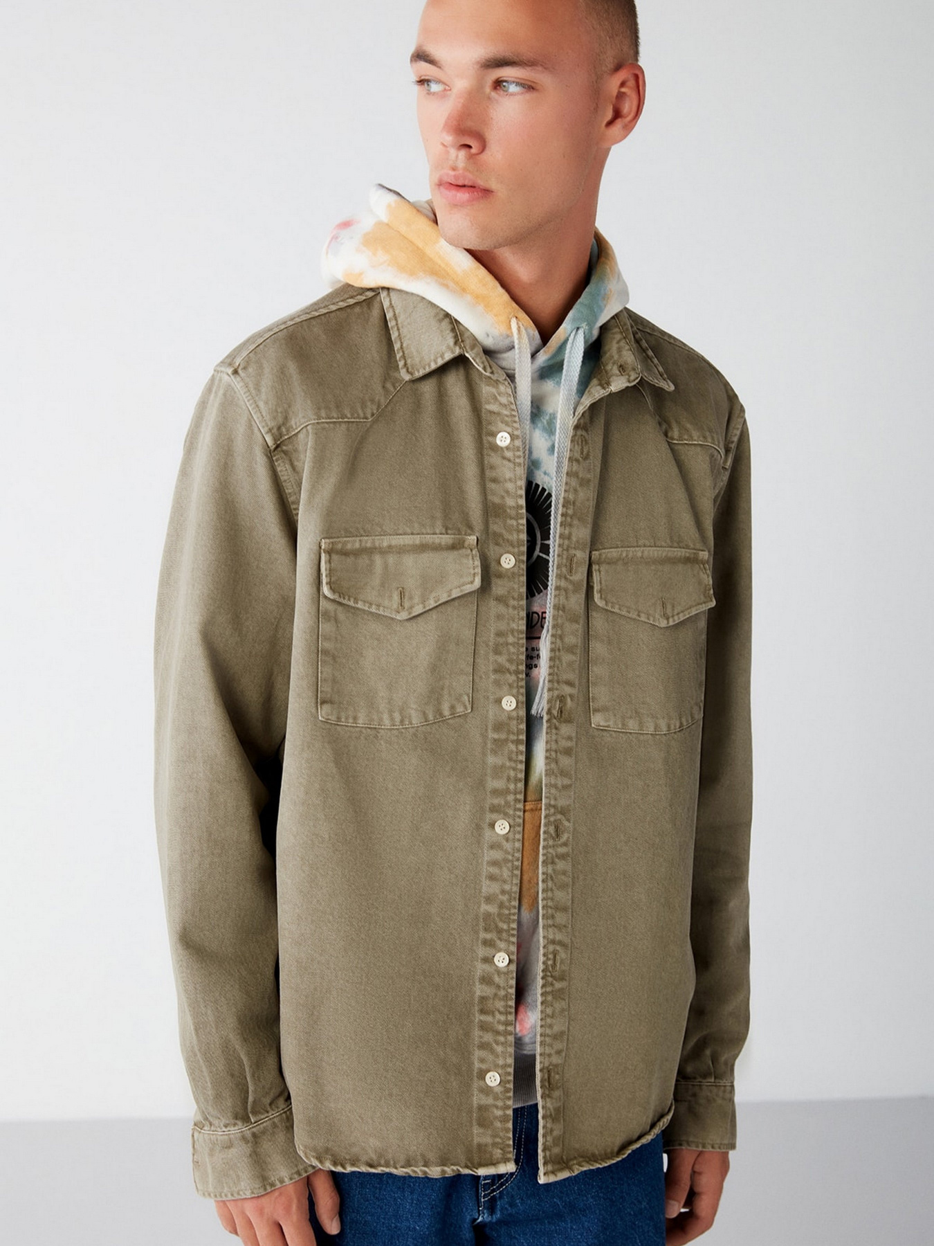 Рубашка Grimelange Jimmy модель JIMMY01092022/Khaki Фото