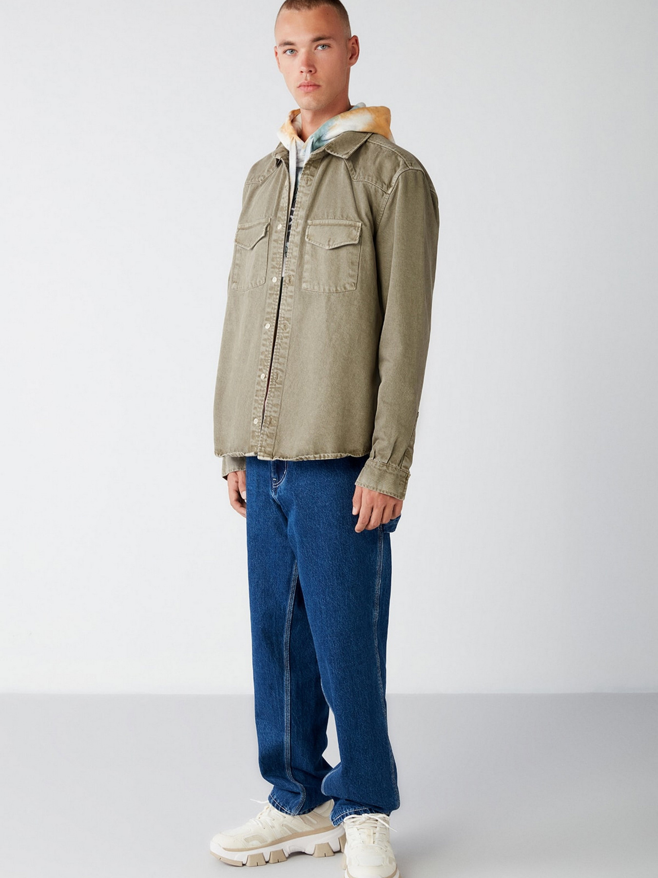 Рубашка Grimelange Jimmy модель JIMMY01092022/Khaki Фото